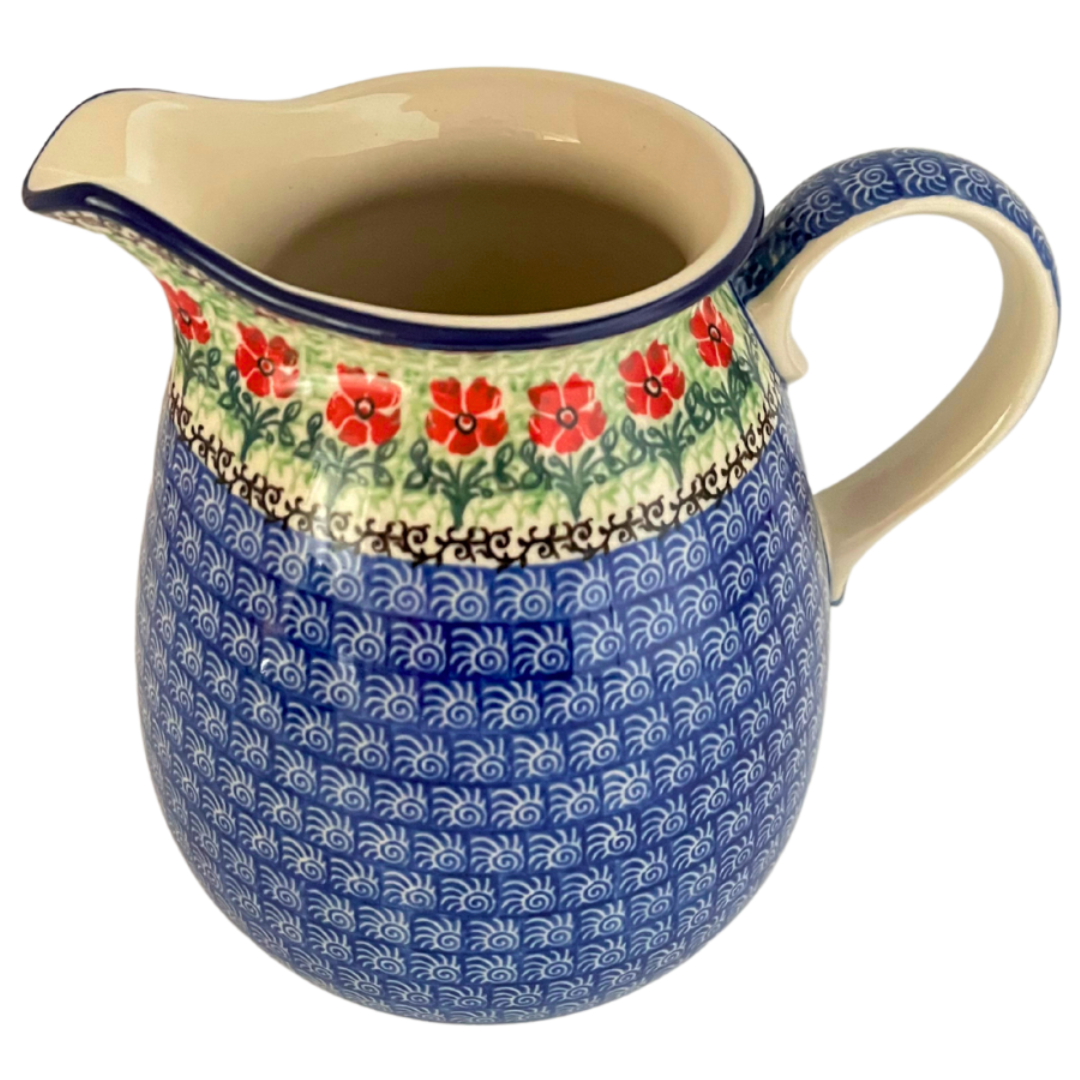 kalich polish pottery unikat 37 oz pitcher k blueberries 288